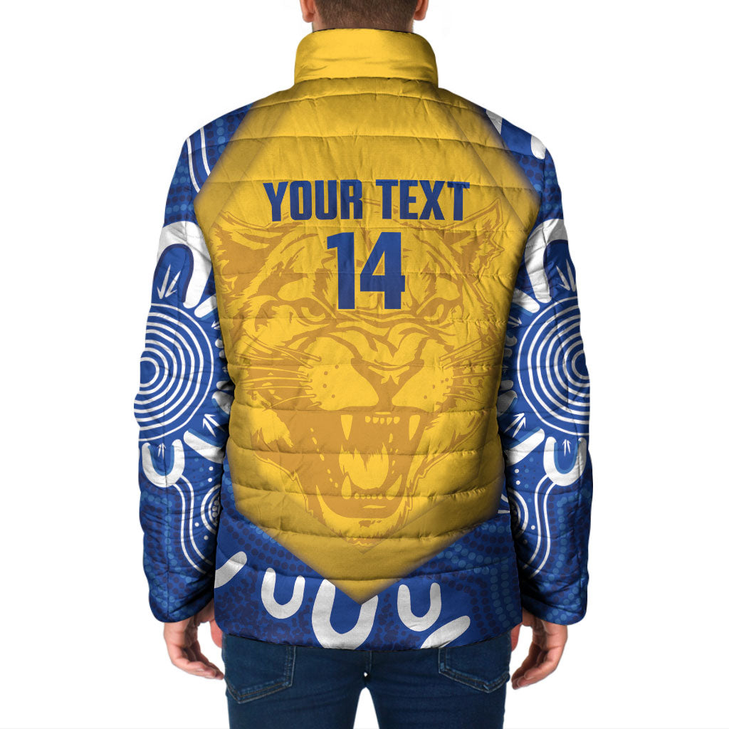 ACT Cougars Oztag Custom Padded Jacket Australian Capital Territory Indigenous Art
