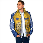 ACT Cougars Oztag Custom Padded Jacket Australian Capital Territory Indigenous Art