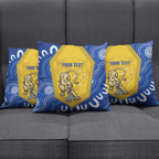 ACT Cougars Oztag Custom Pillow Cover Australian Capital Territory Indigenous Art