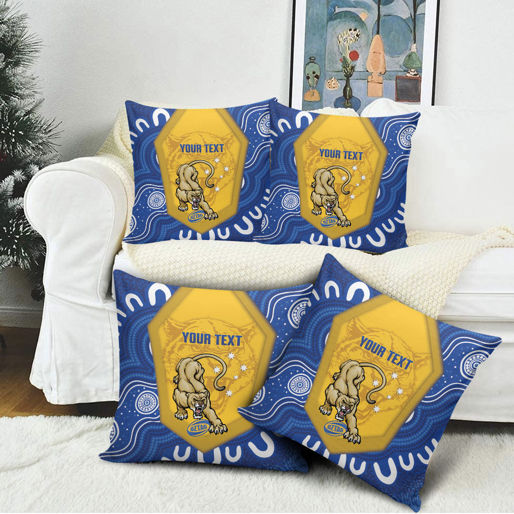 ACT Cougars Oztag Custom Pillow Cover Australian Capital Territory Indigenous Art