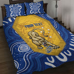 ACT Cougars Oztag Custom Quilt Bed Set Australian Capital Territory Indigenous Art