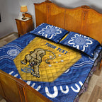 ACT Cougars Oztag Custom Quilt Bed Set Australian Capital Territory Indigenous Art