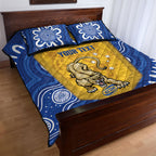 ACT Cougars Oztag Custom Quilt Bed Set Australian Capital Territory Indigenous Art