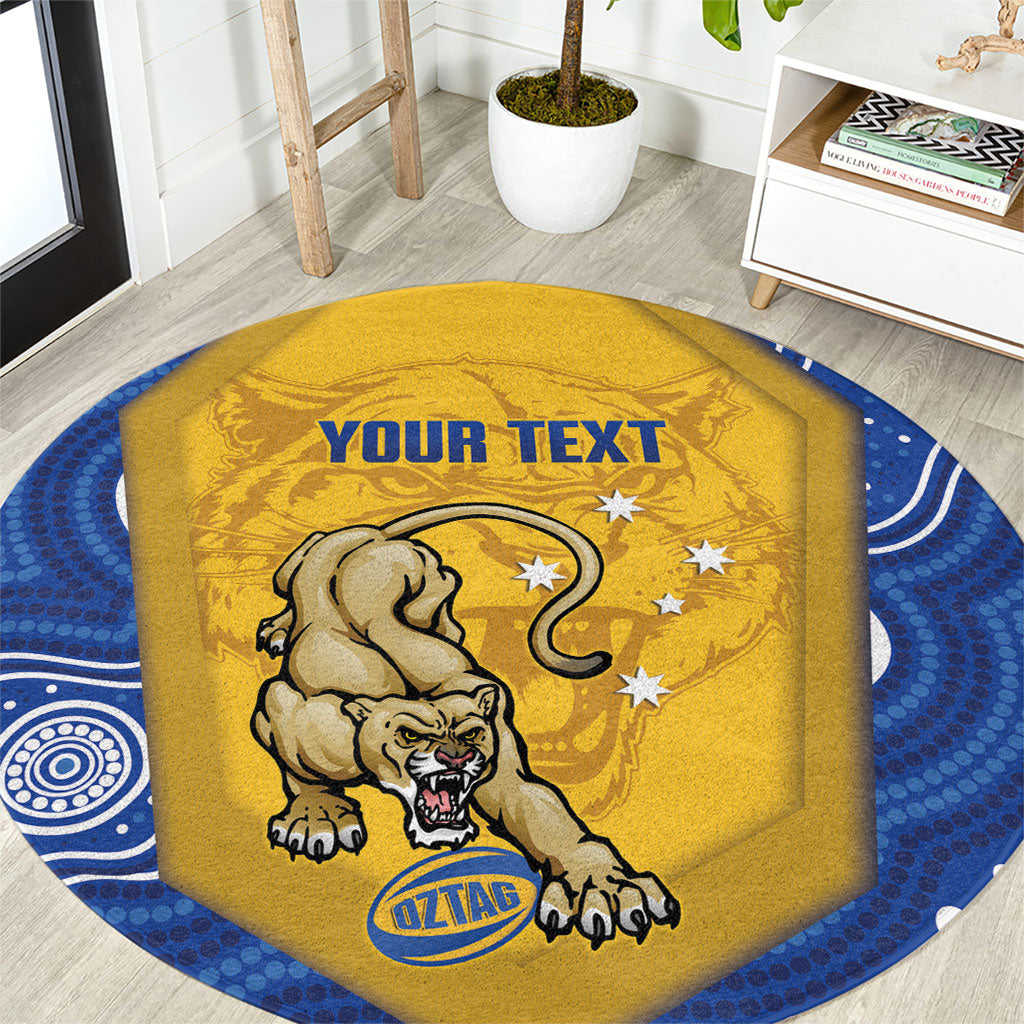 ACT Cougars Oztag Custom Round Carpet Australian Capital Territory Indigenous Art