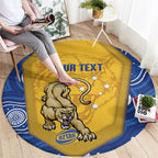 ACT Cougars Oztag Custom Round Carpet Australian Capital Territory Indigenous Art