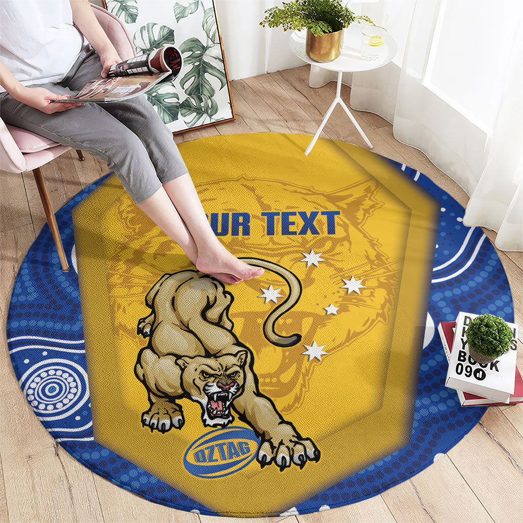 ACT Cougars Oztag Custom Round Carpet Australian Capital Territory Indigenous Art