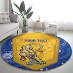 ACT Cougars Oztag Custom Round Carpet Australian Capital Territory Indigenous Art