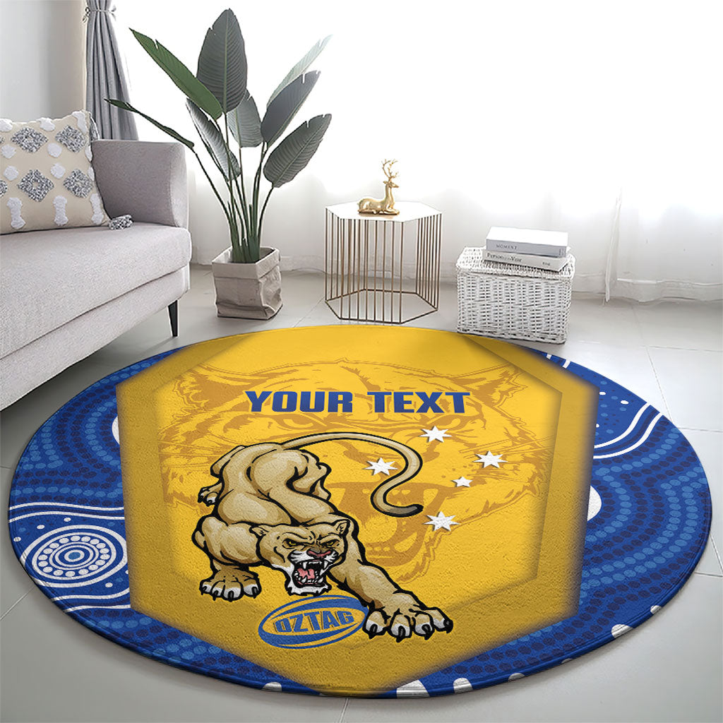 ACT Cougars Oztag Custom Round Carpet Australian Capital Territory Indigenous Art