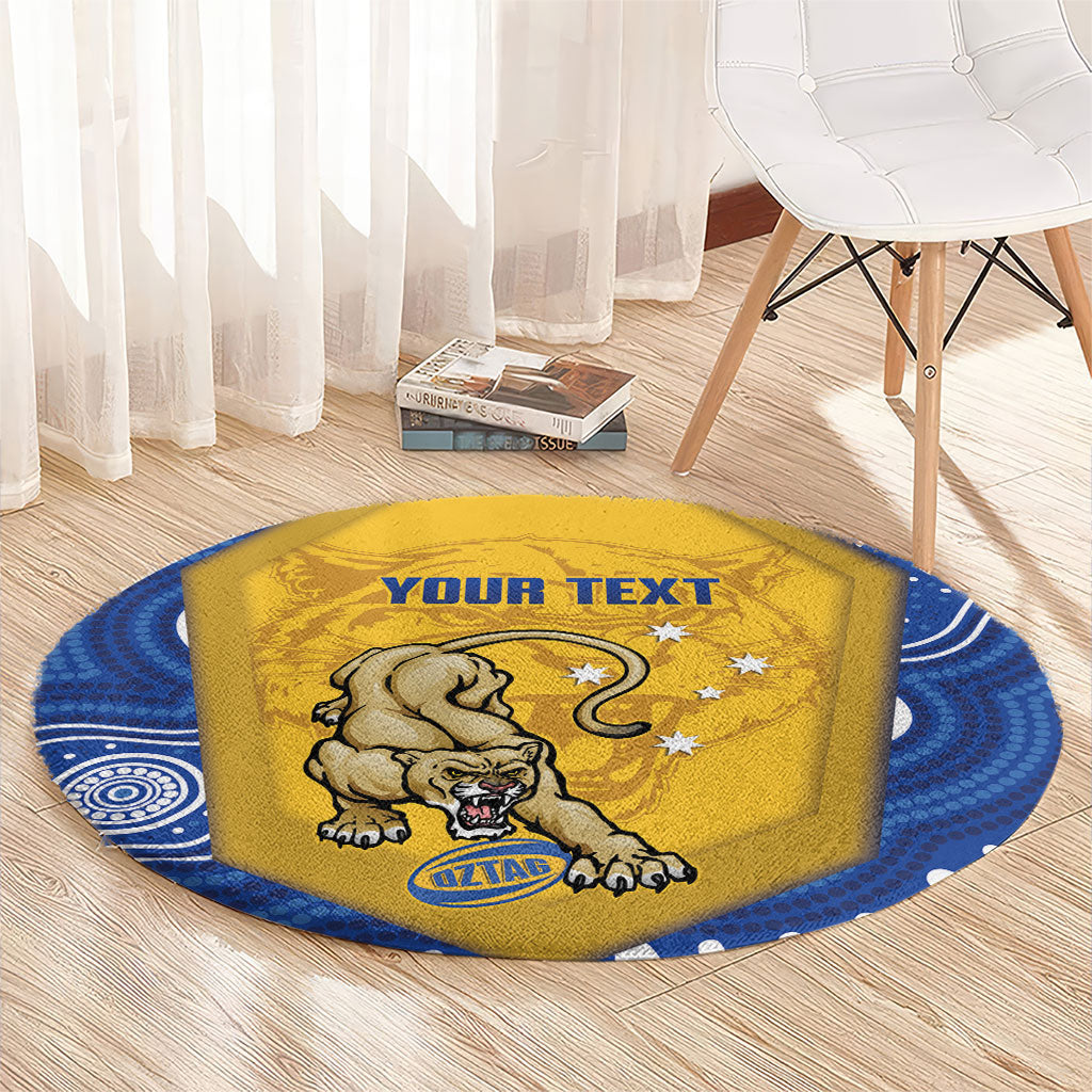 ACT Cougars Oztag Custom Round Carpet Australian Capital Territory Indigenous Art