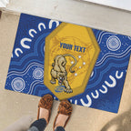 ACT Cougars Oztag Custom Rubber Doormat Australian Capital Territory Indigenous Art