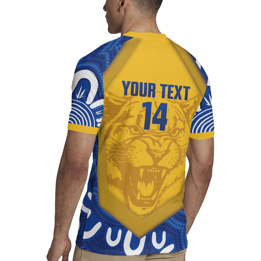 ACT Cougars Oztag Custom Rugby Jersey Australian Capital Territory Indigenous Art