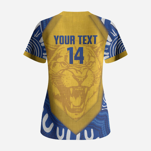 ACT Cougars Oztag Custom Scrub Top Australian Capital Territory Indigenous Art
