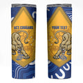 ACT Cougars Oztag Custom Skinny Tumbler Australian Capital Territory Indigenous Art