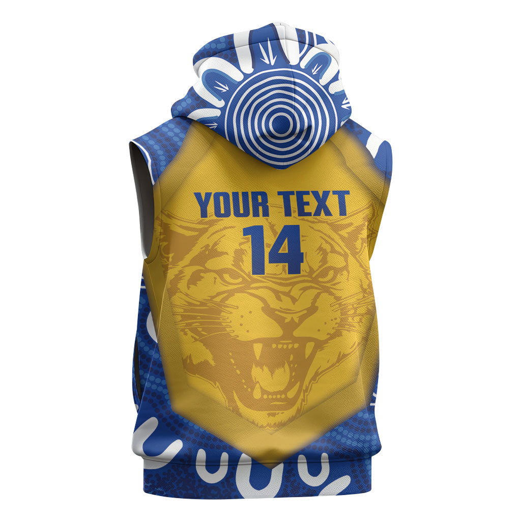 ACT Cougars Oztag Custom Sleeveless Hoodie Australian Capital Territory Indigenous Art