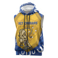 ACT Cougars Oztag Custom Sleeveless Zip Hoodie Australian Capital Territory Indigenous Art