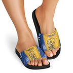 ACT Cougars Oztag Custom Slide Sandals Australian Capital Territory Indigenous Art