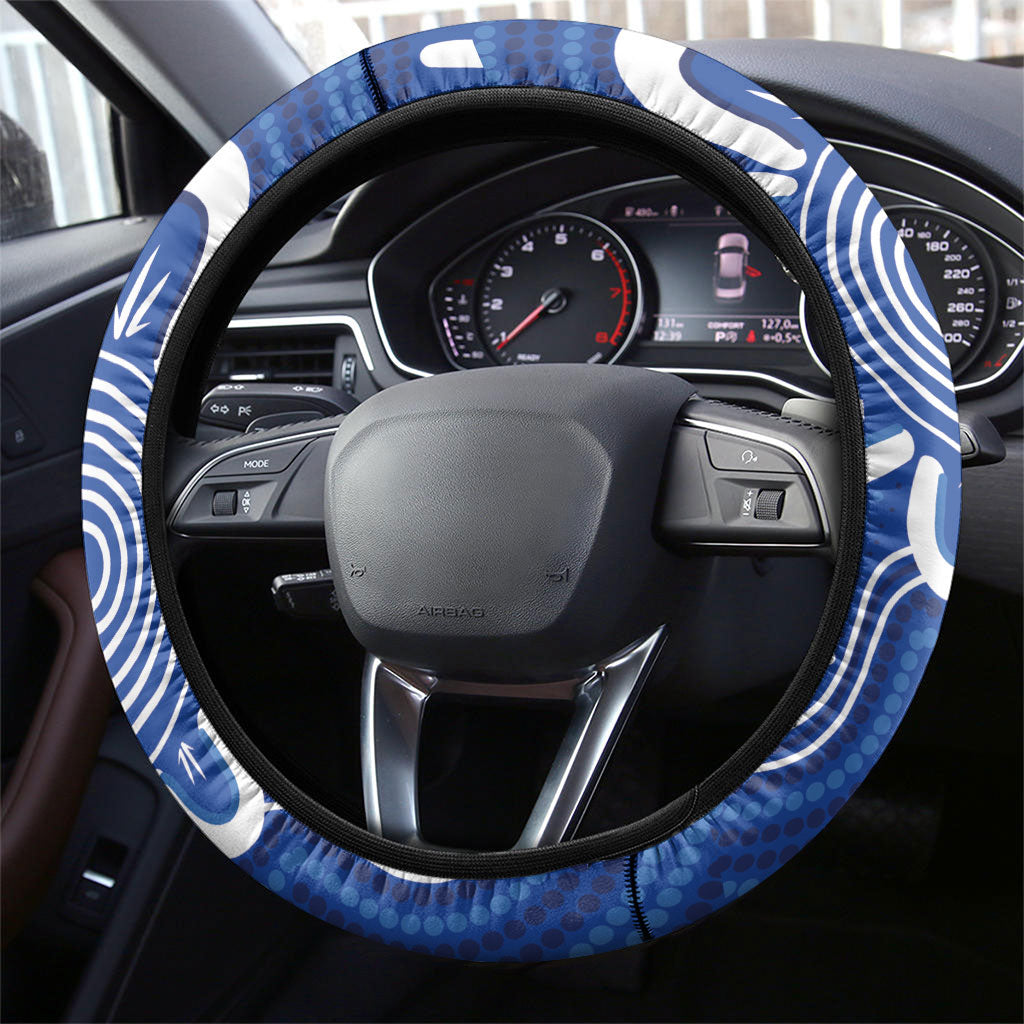 ACT Cougars Oztag Steering Wheel Cover Australian Capital Territory Indigenous Art