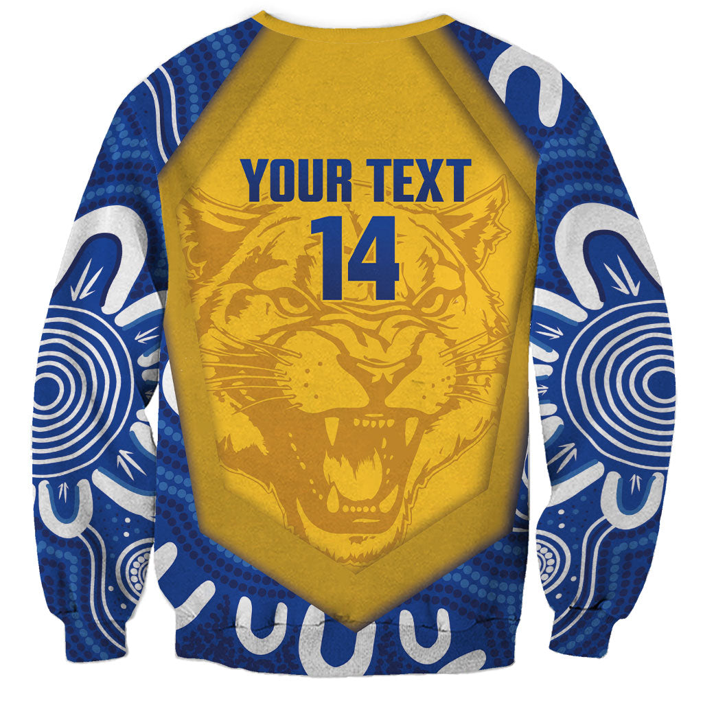 ACT Cougars Oztag Custom Sweatshirt Australian Capital Territory Indigenous Art