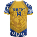 ACT Cougars Oztag Custom T Shirt Australian Capital Territory Indigenous Art