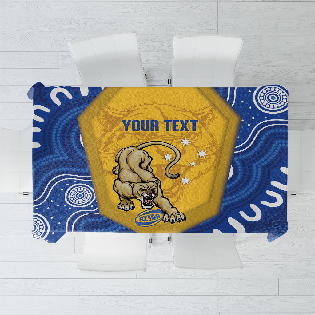 ACT Cougars Oztag Custom Tablecloth Australian Capital Territory Indigenous Art
