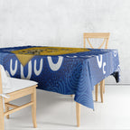 ACT Cougars Oztag Custom Tablecloth Australian Capital Territory Indigenous Art