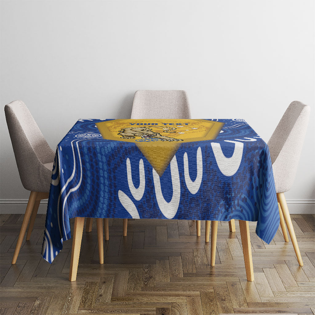 ACT Cougars Oztag Custom Tablecloth Australian Capital Territory Indigenous Art