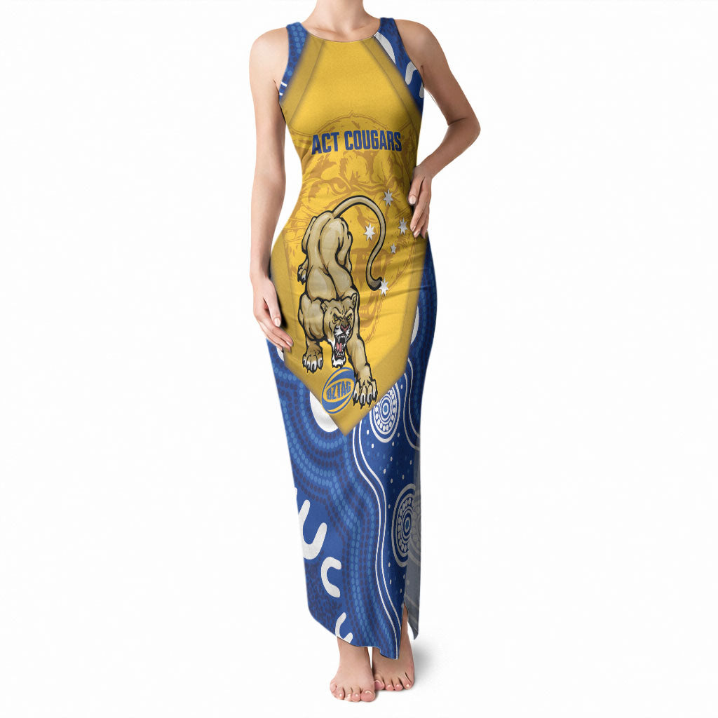 ACT Cougars Oztag Custom Tank Maxi Dress Australian Capital Territory Indigenous Art