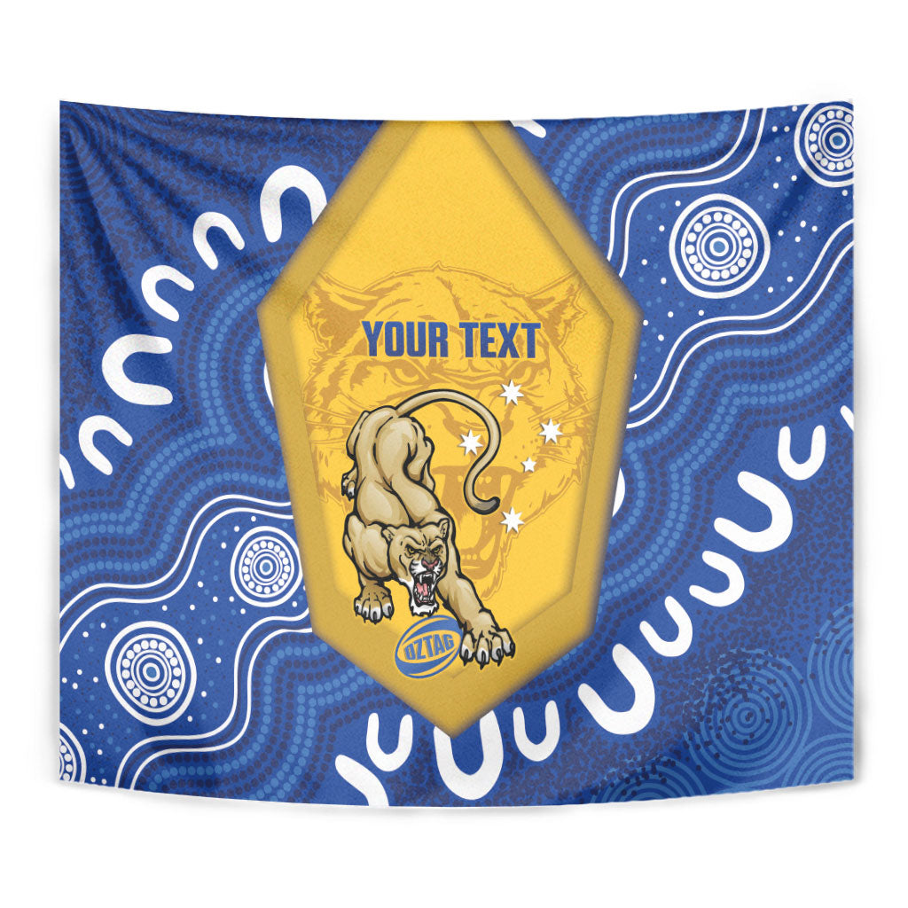 ACT Cougars Oztag Custom Tapestry Australian Capital Territory Indigenous Art