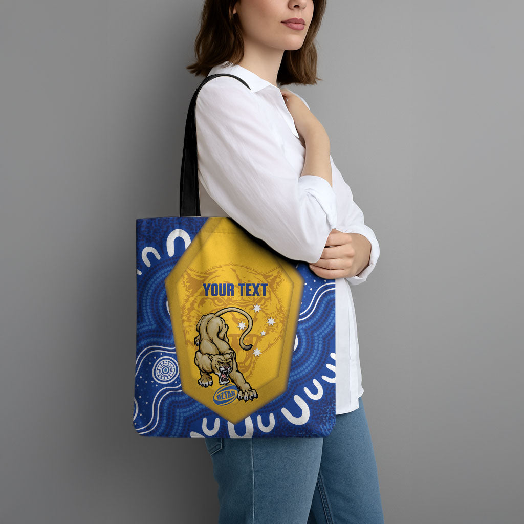 ACT Cougars Oztag Custom Tote Bag Australian Capital Territory Indigenous Art