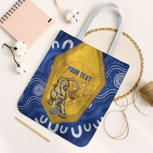 ACT Cougars Oztag Custom Tote Bag Australian Capital Territory Indigenous Art