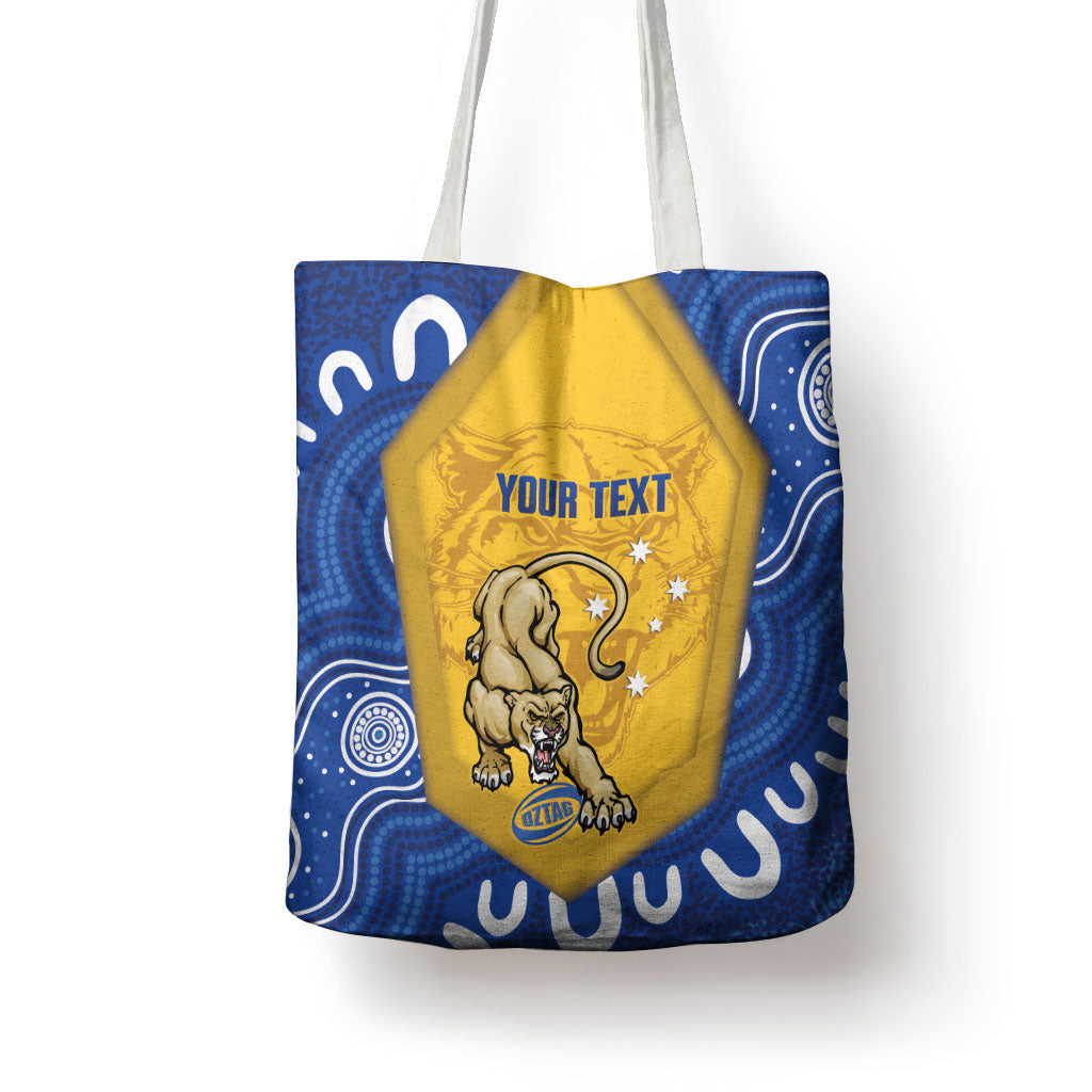 ACT Cougars Oztag Custom Tote Bag Australian Capital Territory Indigenous Art