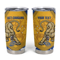 ACT Cougars Oztag Custom Tumbler Cup Australian Capital Territory Indigenous Art