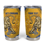 ACT Cougars Oztag Custom Tumbler Cup Australian Capital Territory Indigenous Art