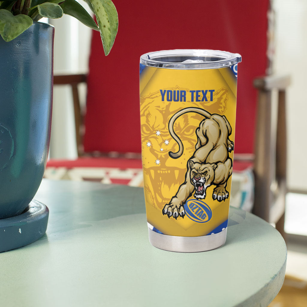 ACT Cougars Oztag Custom Tumbler Cup Australian Capital Territory Indigenous Art
