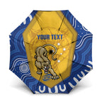ACT Cougars Oztag Custom Umbrella Australian Capital Territory Indigenous Art