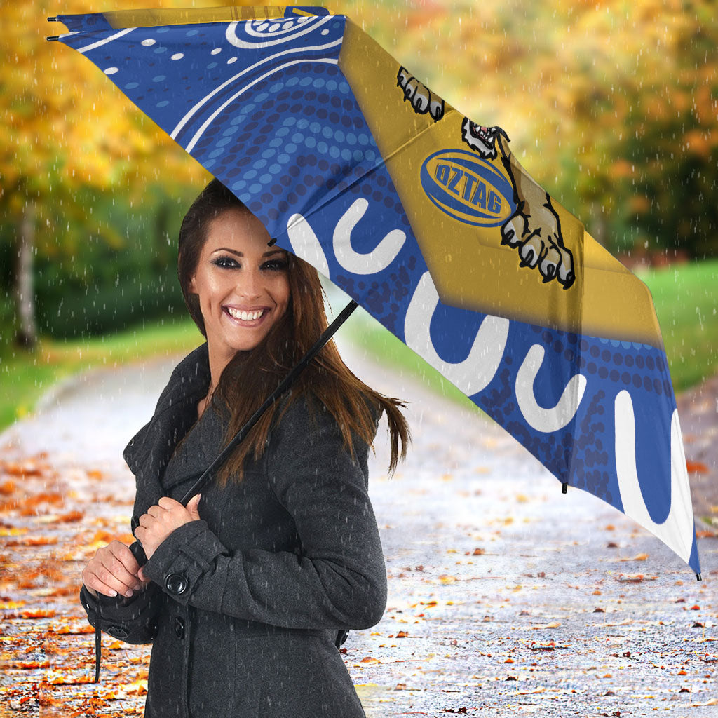 ACT Cougars Oztag Custom Umbrella Australian Capital Territory Indigenous Art