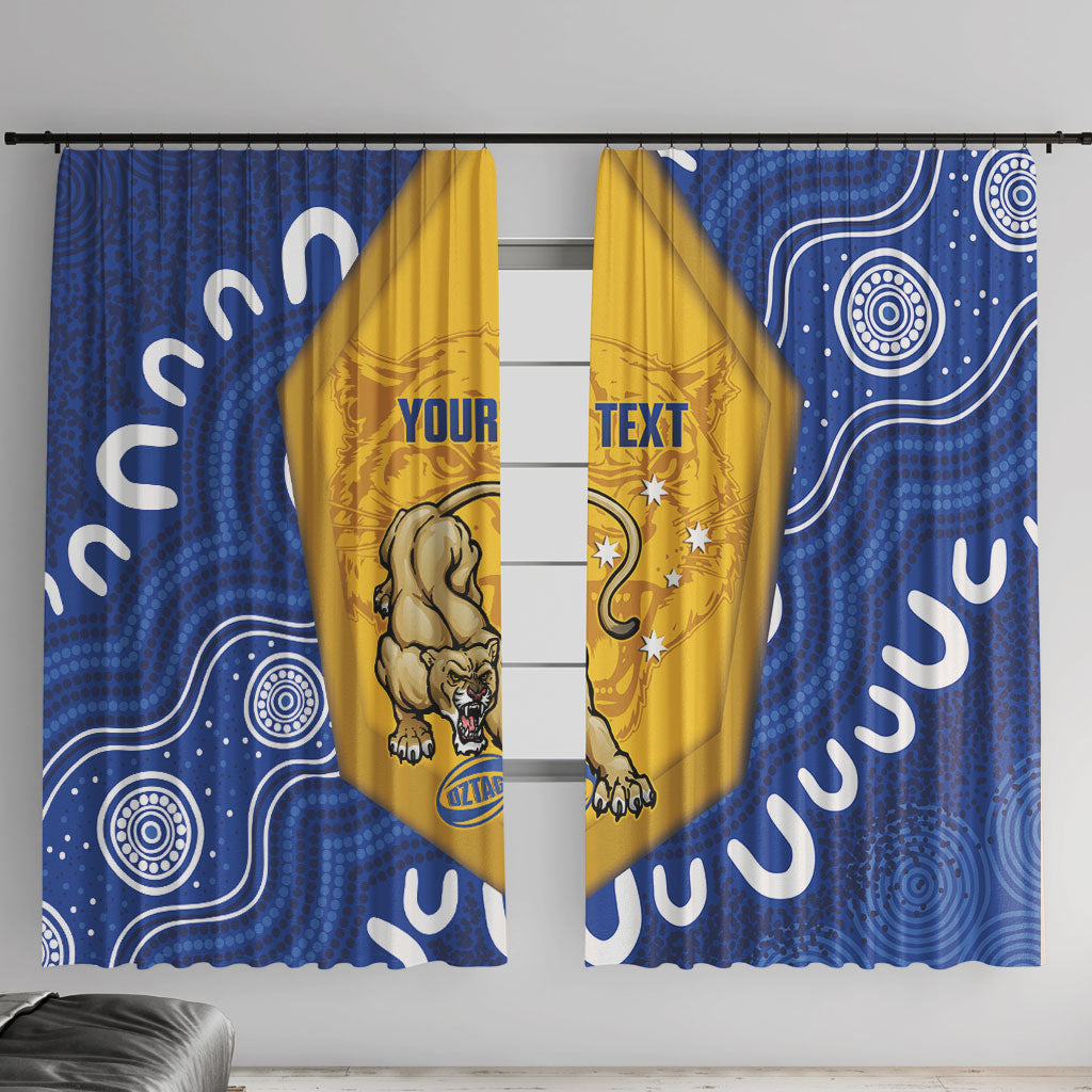 ACT Cougars Oztag Custom Window Curtain Australian Capital Territory Indigenous Art