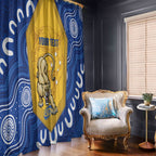 ACT Cougars Oztag Custom Window Curtain Australian Capital Territory Indigenous Art