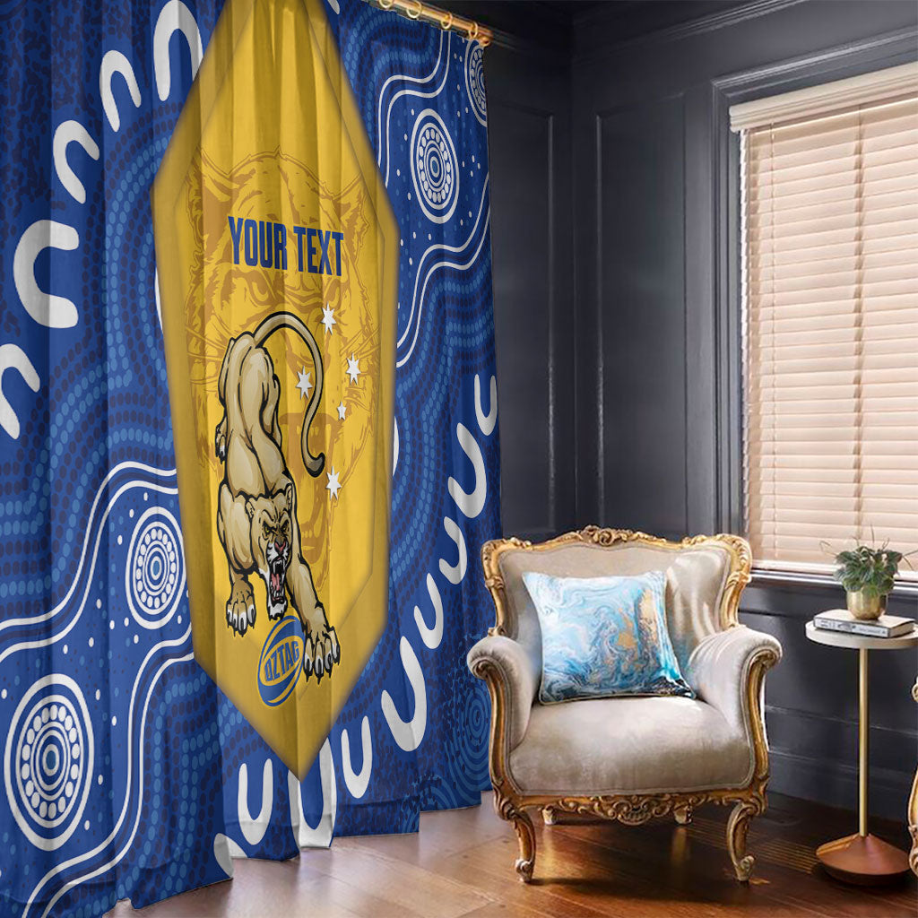 ACT Cougars Oztag Custom Window Curtain Australian Capital Territory Indigenous Art