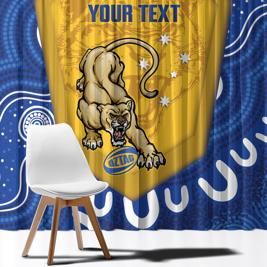 ACT Cougars Oztag Custom Window Curtain Australian Capital Territory Indigenous Art