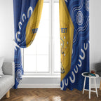 ACT Cougars Oztag Custom Window Curtain Australian Capital Territory Indigenous Art