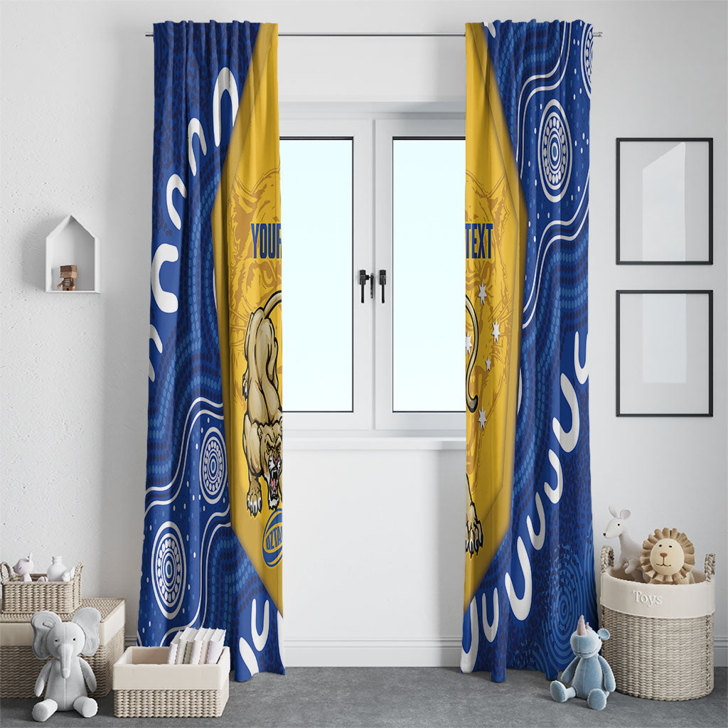 ACT Cougars Oztag Custom Window Curtain Australian Capital Territory Indigenous Art