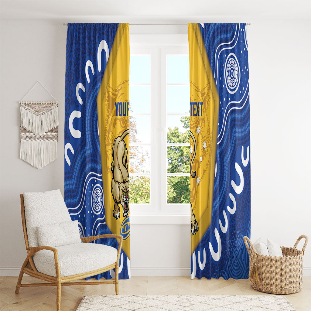 ACT Cougars Oztag Custom Window Curtain Australian Capital Territory Indigenous Art
