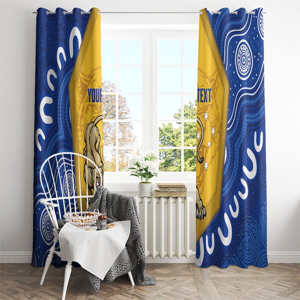 ACT Cougars Oztag Custom Window Curtain Australian Capital Territory Indigenous Art