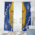 ACT Cougars Oztag Custom Window Curtain Australian Capital Territory Indigenous Art