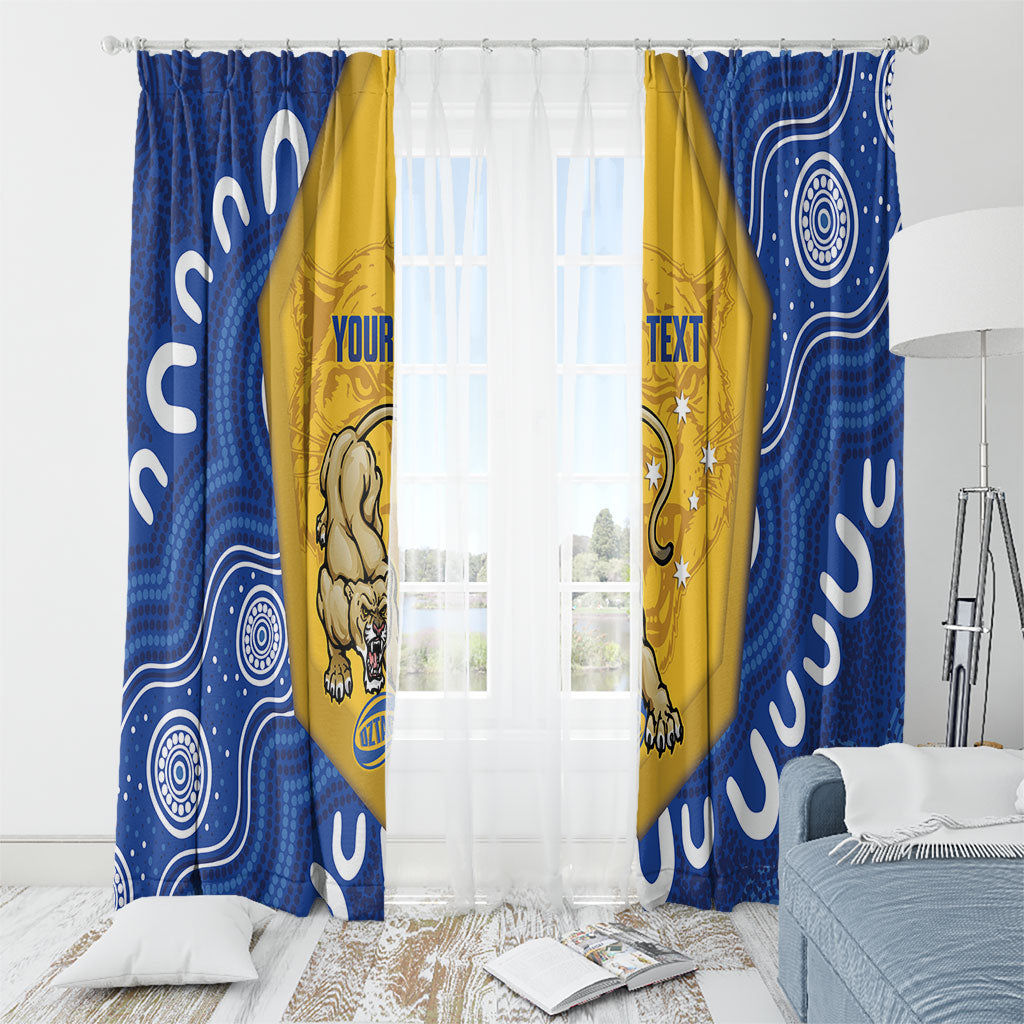 ACT Cougars Oztag Custom Window Curtain Australian Capital Territory Indigenous Art