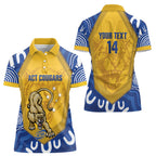 ACT Cougars Oztag Custom Women Polo Shirt Australian Capital Territory Indigenous Art