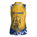ACT Cougars Oztag Custom Women Sleeveless Polo Shirt Australian Capital Territory Indigenous Art