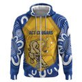 ACT Cougars Oztag Custom Zip Hoodie Australian Capital Territory Indigenous Art