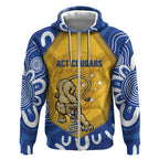 ACT Cougars Oztag Custom Zip Hoodie Australian Capital Territory Indigenous Art